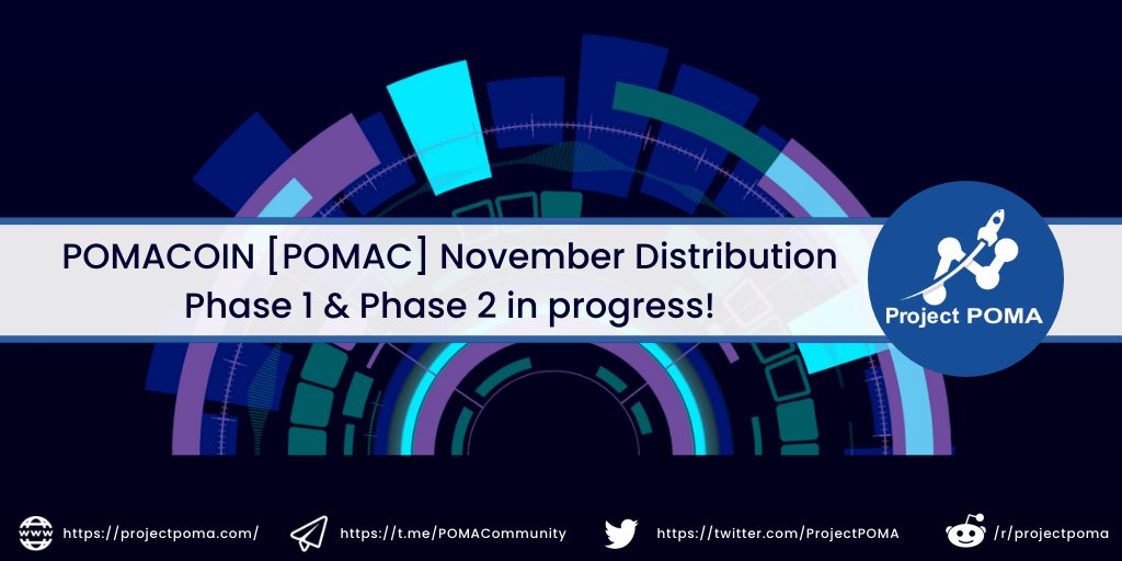 We are pleased to announce that November's Distribution of Phase 1 and Phase 2 for Project POMA Global Team members is in progress!

Interested in being a Project POMA Global Team member? 

Visit ProjectPOMA.com for more information!

#teamwork #projectpoma #massadoption