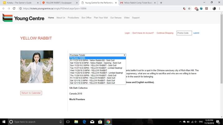 #yellowrabbitTO

We will have a fully sold out run before we open. Buy in advance.