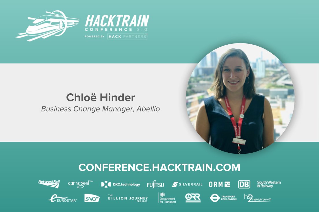 ChloeHinder's tweet photo. Excited by innovation in Rail?
I'll be speaking at the HackTrain conference 22nd November and the first 3 people can get my complimentary guest tickets by going to: https://t.co/TfvpTwKKLT.
#HackTrain #Innovation #Rail #WomenInRail #Technology https://t.co/AwrD5gJlnM