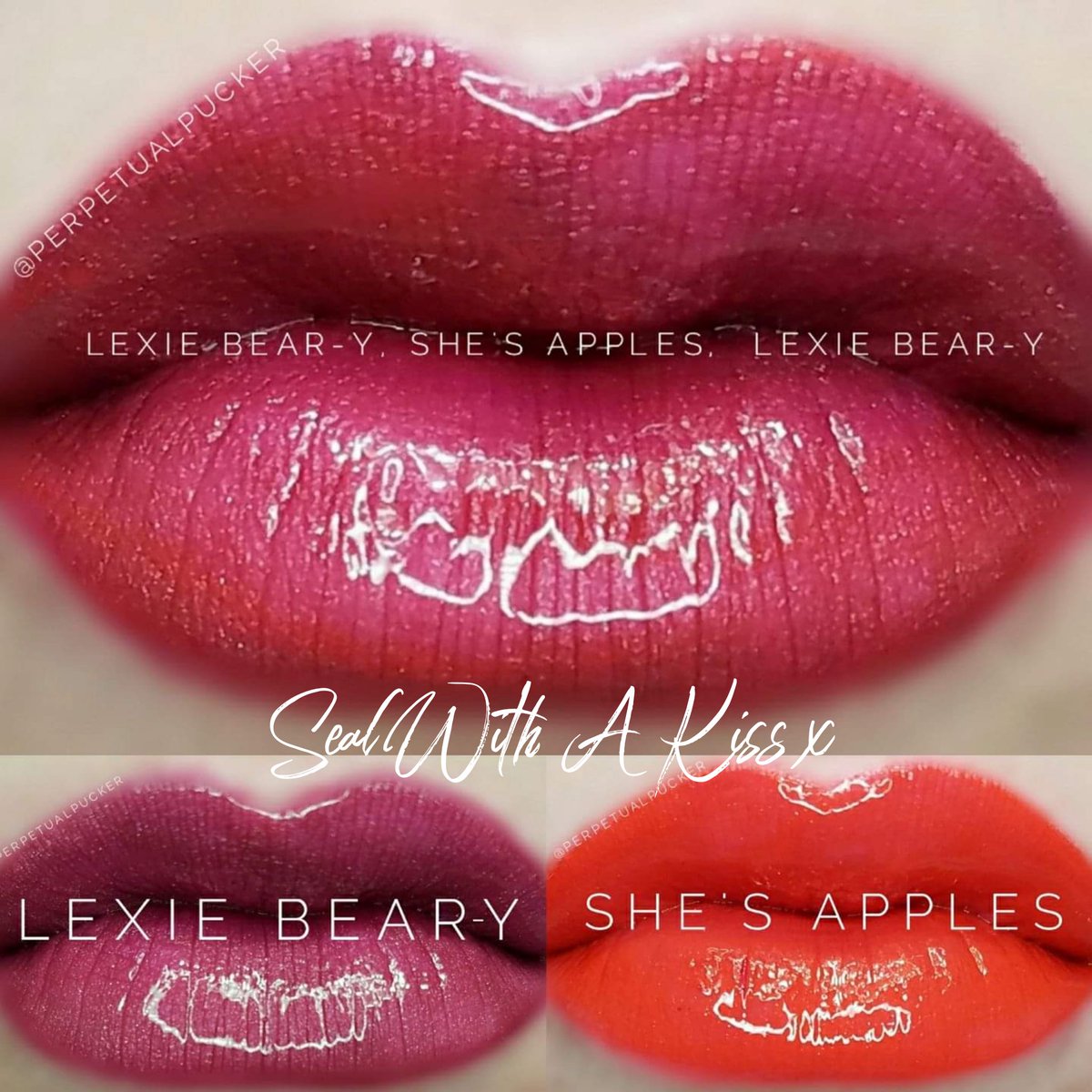 Layering with one of my Colour's of the Week Lexie Bear-y 💋

Don't forget that for every sale of this LipSense® Colour SheerSense will donate 15% of retail price to Children In Need 💋

#colouroftheweek #lexiebeary #lipsense #sheersense #childreninneed #sealwithakissx