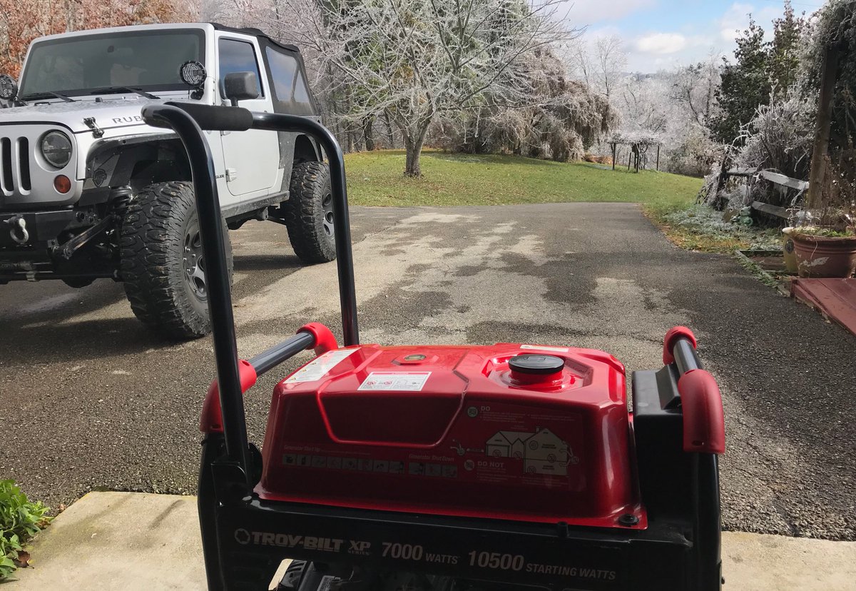 4ReUnitedStates's tweet image. Great pic as always, David! My #FridayFeeling-looking forward to my estimated power restoration time of 10pm Saturday. We lost it Thursday morning, but am feeling thankful for my #Troybuilt #generator➕my #Jeep that got me thru all the downed trees to get more gas! #HappyJeepend