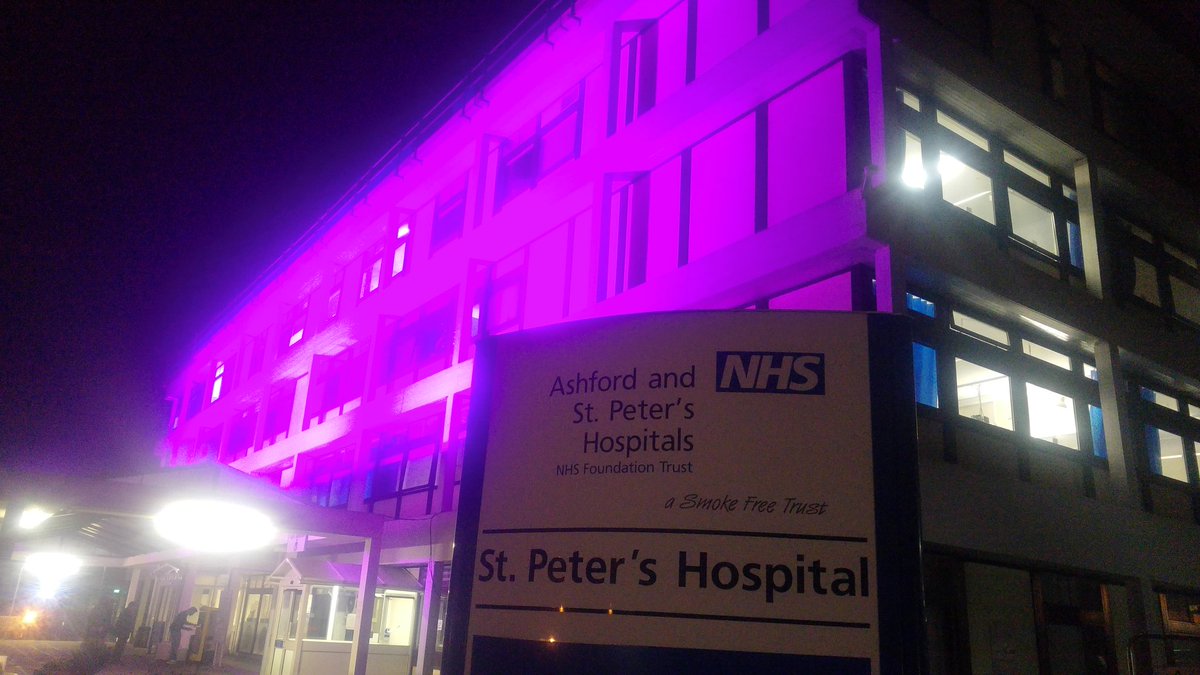 neonataldoc's tweet photo. #WorldPrematurityDay @ASPHFT St. Peter's Hospital Abbey Wing and NICU looking their purple best for World Prematurity Day thanks @LittleRooFund and cake bakers for all the hard work helping babies who need a little extra help! https://t.co/WnQKNtEKY2