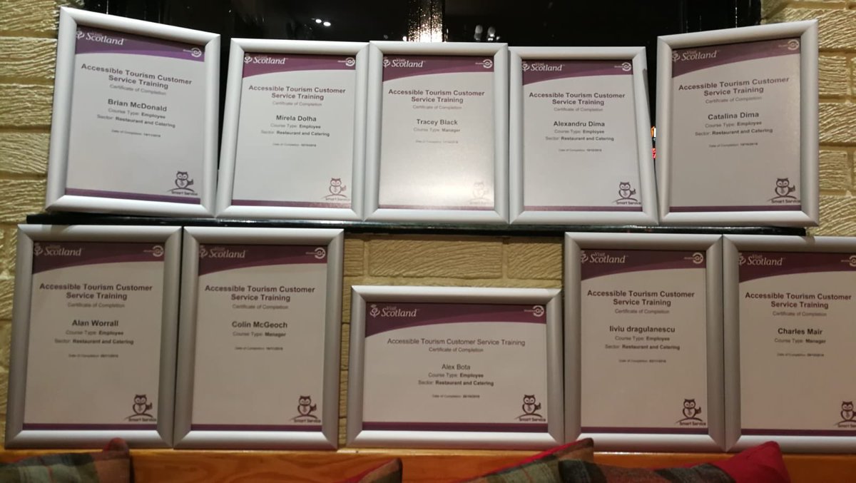 therealfoodcafe's tweet image. @VisitScotland @lomondtrossachs @EuansGuide  
Proud to announce that we have now successfully trained 10 of our team in #VS #Accessible Tourism Customer Service Course + we have our #AccessGuide up on our website accessibilityguides.org/content/real-f… 
This is just the start! Watch this space!