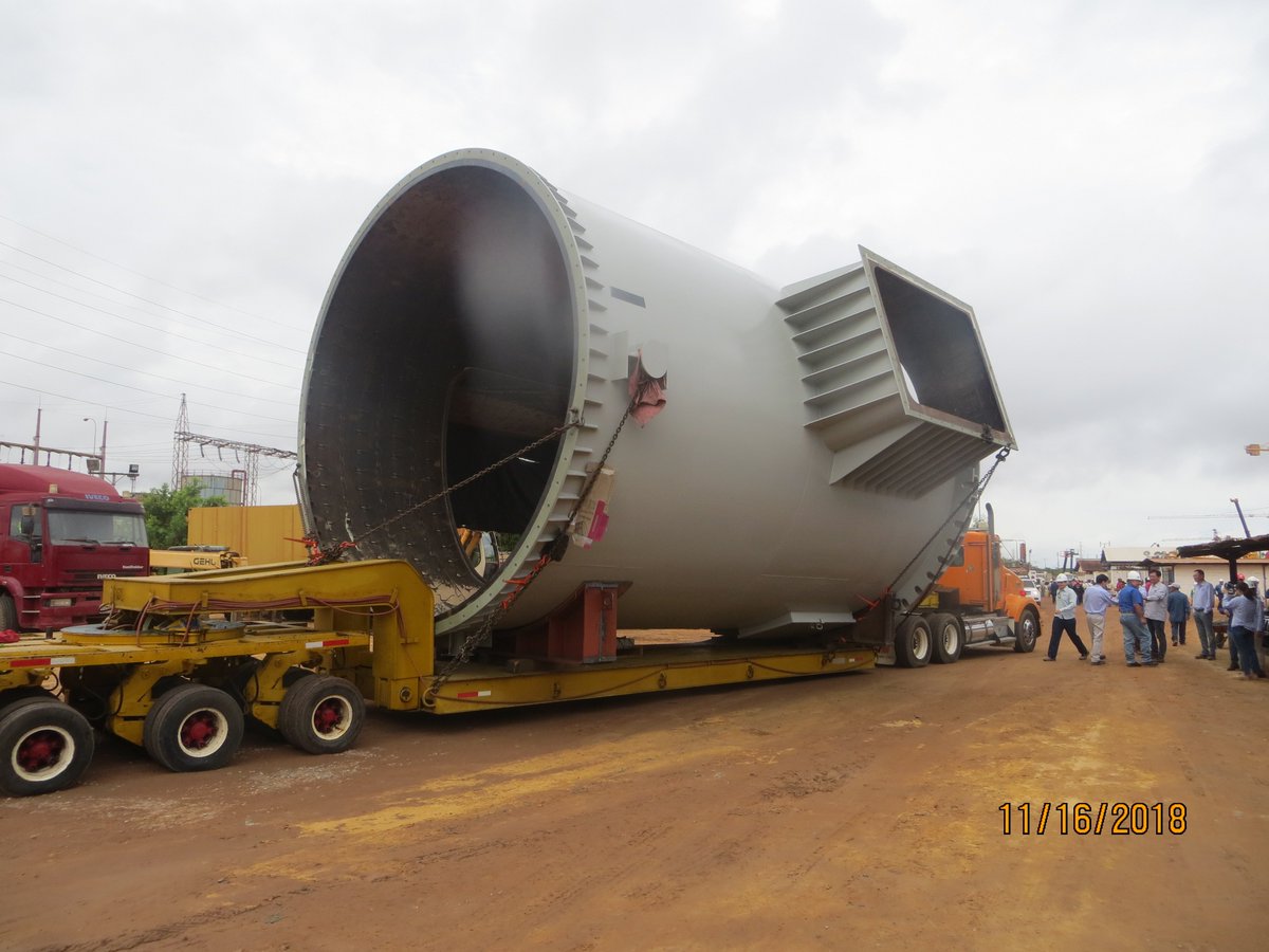 MccPlantaPellas's tweet photo. |Avance #16Nov| Llegada a Obra y Posicionamiento de Sección Base de n°6 Chimenea Principal del área Parrilla Móvil #Ø5700mm #Peso52tn en la Obra de Construcción de la #2LPP en #FMO #SeguimosAvanzando 🇻🇪 🇨🇳 @vhicoavzla https://t.co/fi6au9caUd
