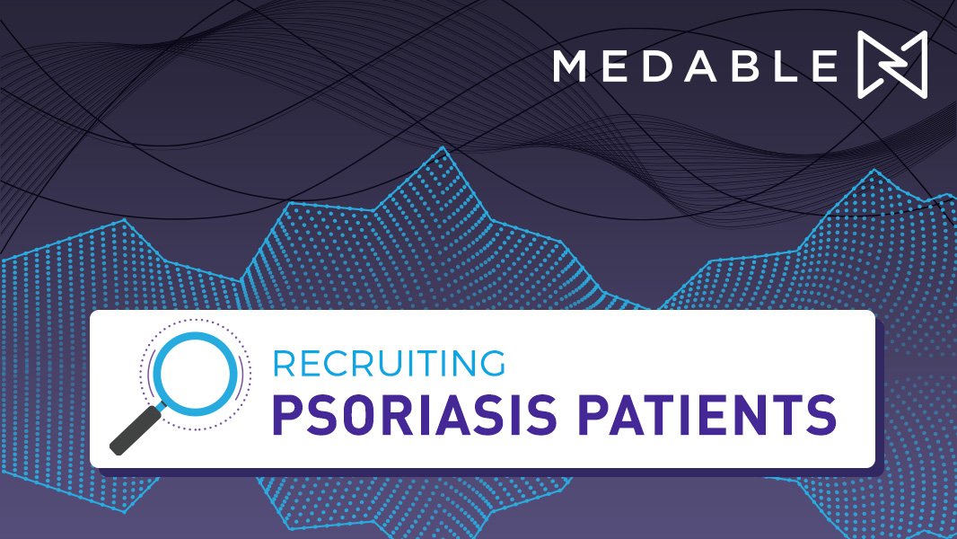 medableinc's tweet photo. #psoriasis patients! @medableinc is launching a new health-focused initiative and would like to interview 20 patients w/ medical diagnosis of psoriasis about their health journey. Contact digitome@medable.com for info. #Psoriasis #patientengagement #patientadvocates #medable https://t.co/9NiAMvSxcI