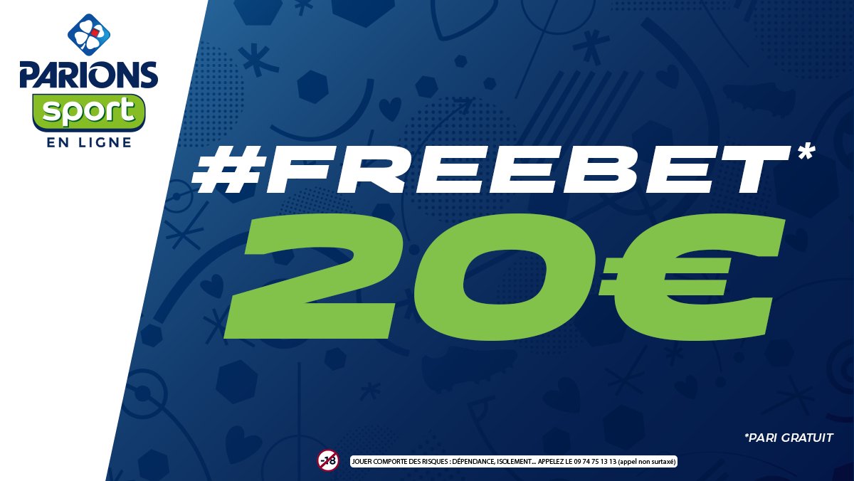 ParionsSport's tweet photo. Allez on vous fait gagner des freebets ! Jusqu'à 23h RT ce tweet et follow  @ParionsSport. Lundi matin on tirera au sort 10 gagnants et on créditera leur compte ParionsSport #EnLigne de 20€ ! https://t.co/dIg4Q0CIlJ