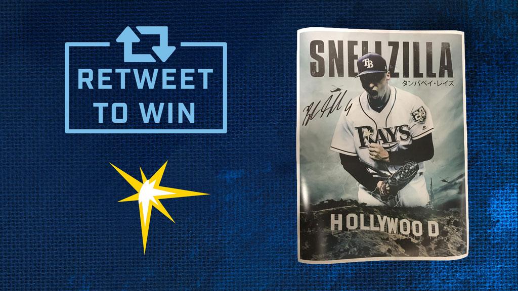 RT for a chance to win a signed <a href="/snellzilla4/">Blake Snell</a> poster! atmlb.com/2S10Qw1 

#CyZilla | #RaysUp