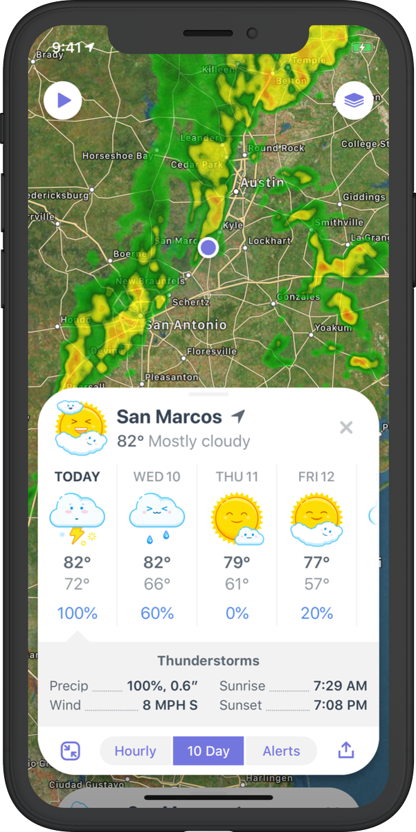 After many months of hard work, @WeatherAtlas is now @Weather_Up_ and available for free on the App Store! Too many changes to list in a tweet, but the most exciting new feature is Event Forecasts – keep tabs on the weather for upcoming calendar events! itunes.apple.com/app/id11960157…