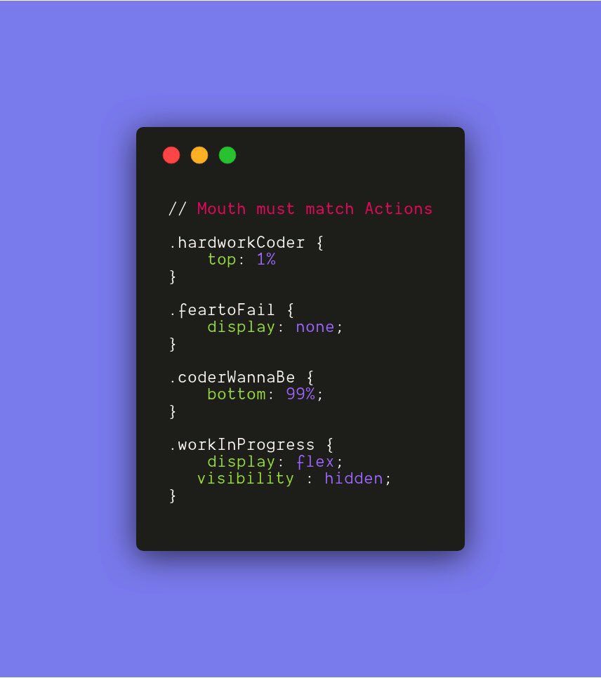 DailyVickys's tweet image. Well yes your mouth needs to match your actions! For all of those wanna be the top notch coders, you gotta be willing to put in more work than anyone around you. #codinglife #codingtweet #Motivation