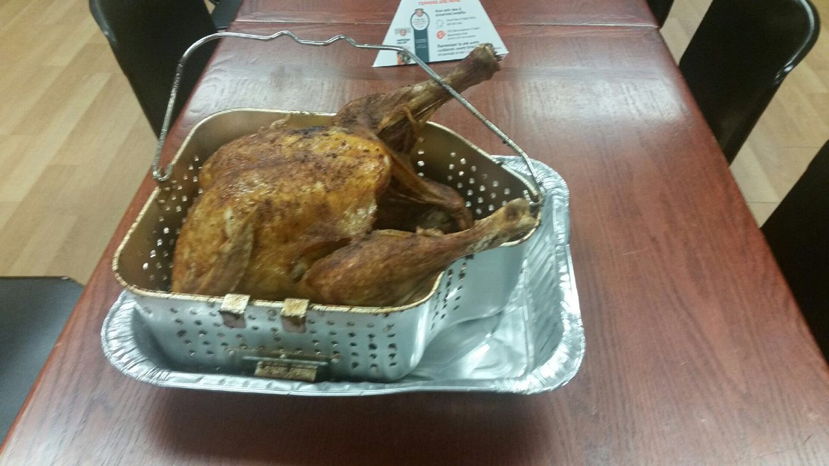 bmullins24's tweet photo. Thanksgiving dinner today at The Lynchburg Home Depot, aka “Center of The Universe”.  Thankful for all you guys that make every day special. #D207Pride https://t.co/n1SUqBcET0