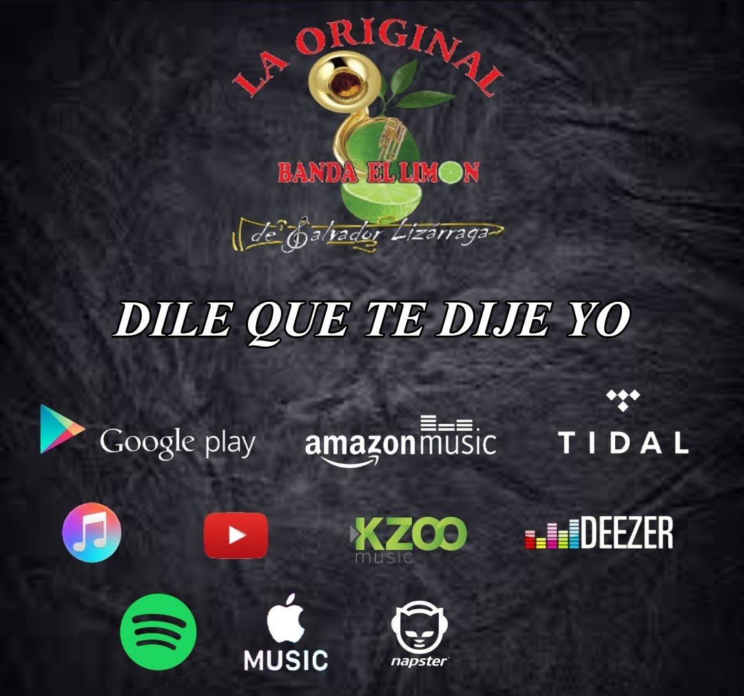 LimonCarlosob's tweet photo. Que tal mis amigos, les comento que ya esta nuestra canción más reciente #DileQueTeDijeYo, para que la descarguen, saludos.. https://t.co/aqAdB0AQCN