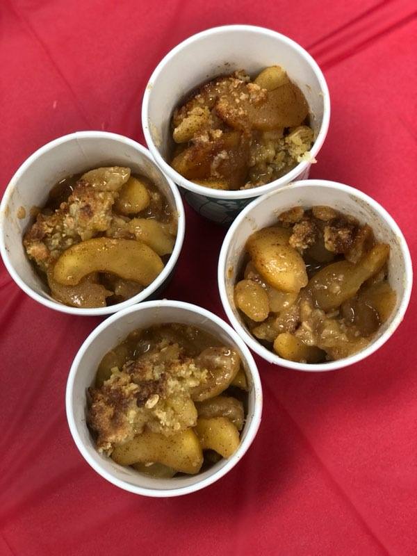 GemlineHr's tweet photo. To thank our employees for all the hard work they do, HR served warm Apple Crisp with vanilla ice cream and Coconut Cream Pie. Great job to our chef who made this possible! #appreciation #applecrisp #Coconutpie #lifeatgemline https://t.co/qHyi5JWLrM