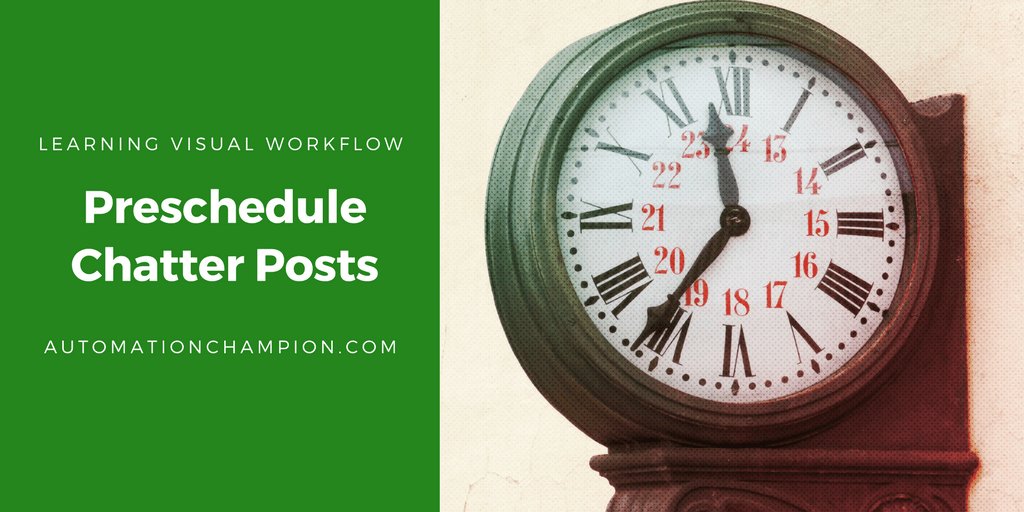 rakeshistom's tweet image. Preschedule Chatter Posts #Salesforce #VisualWorkflow #SalesforceAdmin #SalesforceDevs achamp.co/2PSG04t