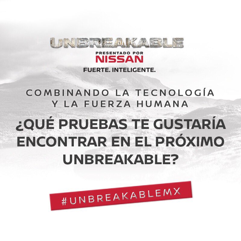 UnbreakableMX's tweet image. Déjanos saber más de tu pasión por el reto #UnbreakableMx. Tú puedes ser la clave para llevar el próximo desafío al siguiente nivel. 💪🏼🔝💪🏼