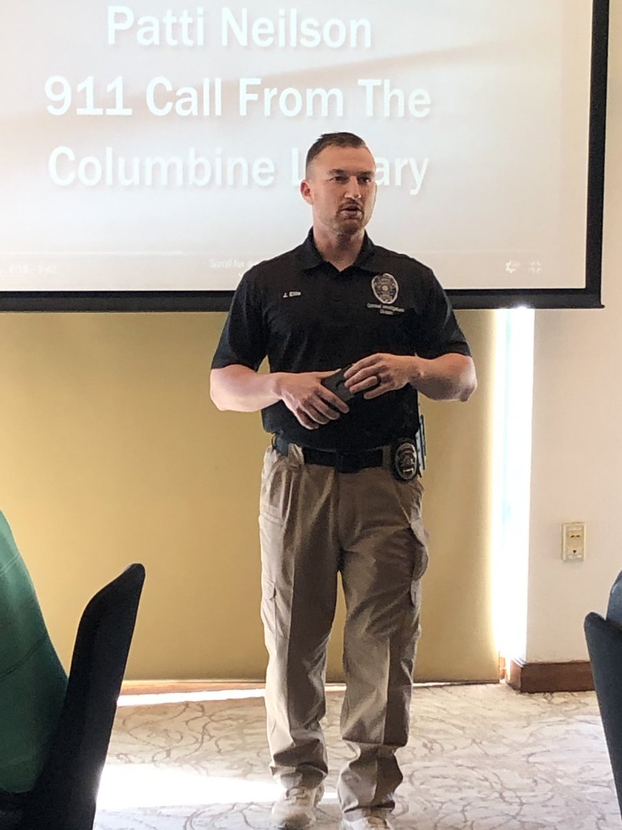 Officer Ellis joined us today to talk about active shooters and what we should do!  Good job <a href="/SouthlakeDPS/">Southlake DPS</a> we appreciate you all!