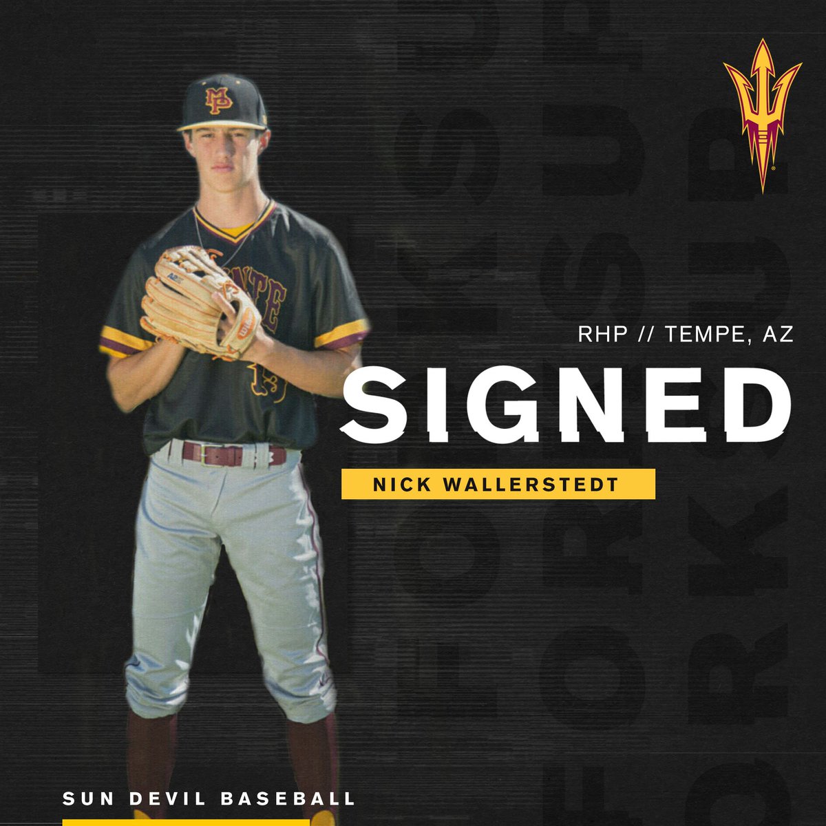 ASU_Baseball's tweet photo. Another Legacy.

His father was one of the all-time great Sun Devil Football players. Now @wallerstedt_22 remains in Tempe to leave his mark.

Welcome to the Sun Devils! https://t.co/JOBSXcQSKT