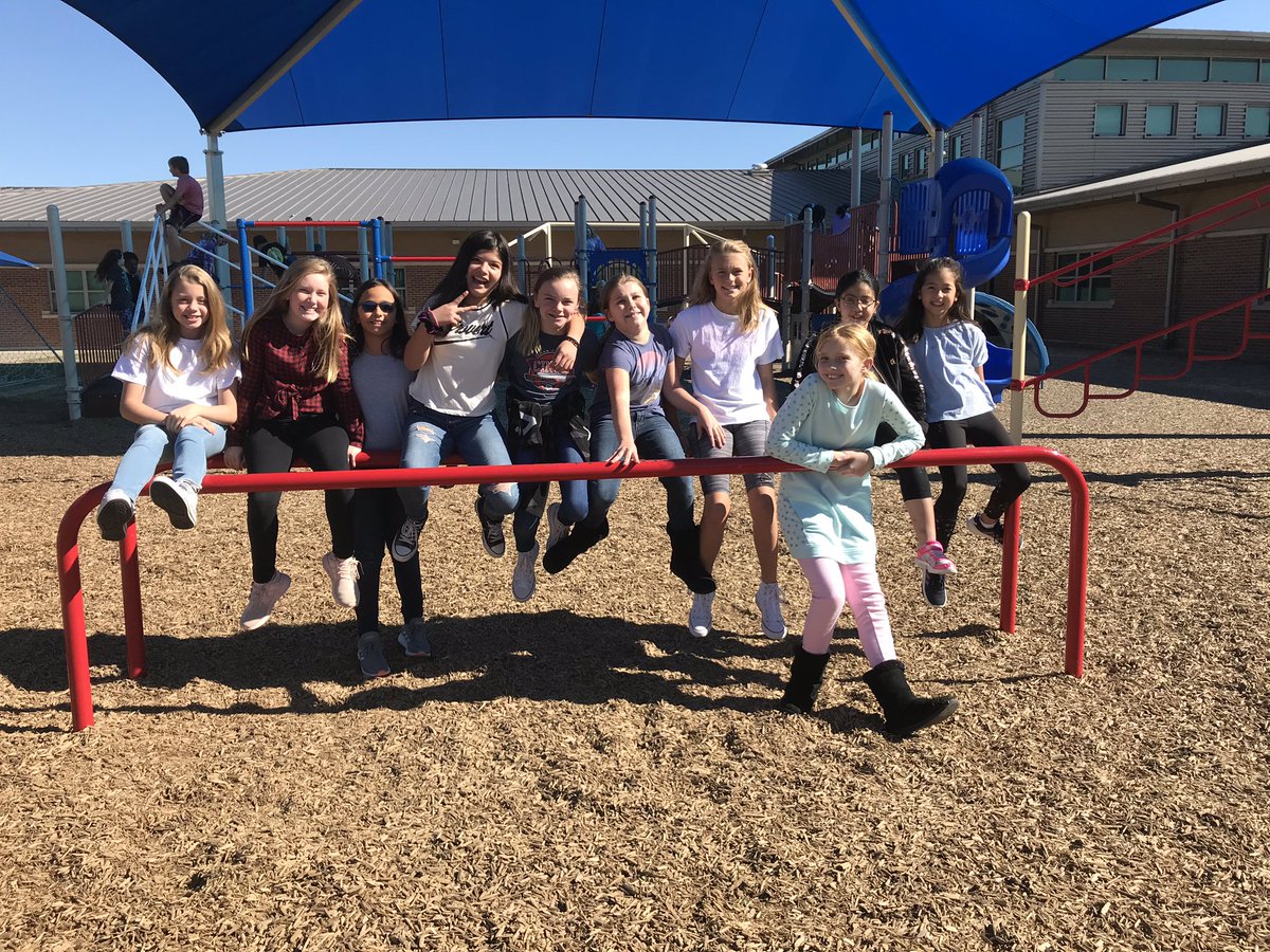 5th grade just playing around on this beautiful day :) <a href="/FisherElem/">Fisher Elementary</a> #workhardplayhard