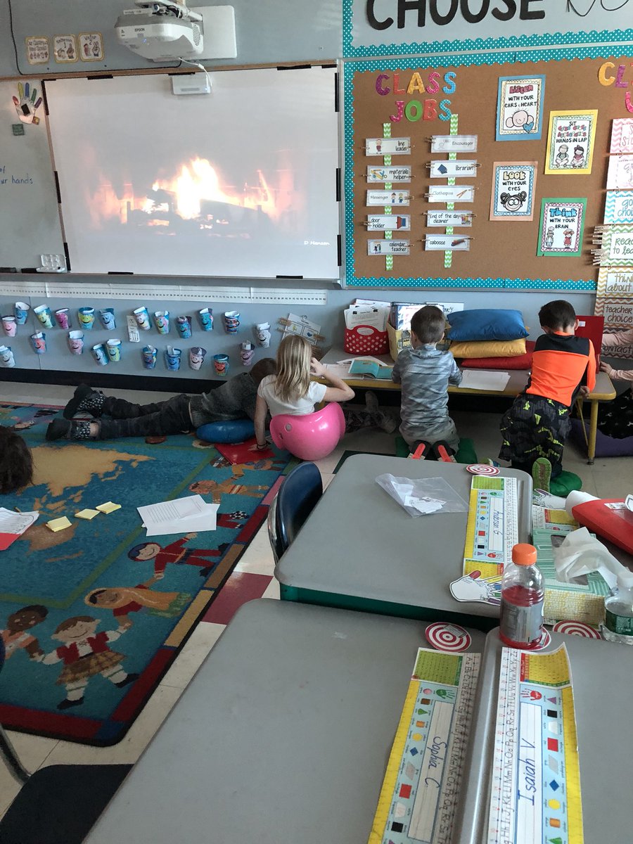 What do we do on a snow delay when it’s cold? We write by the fire! #secondgrade #nonfictionwriting #authors