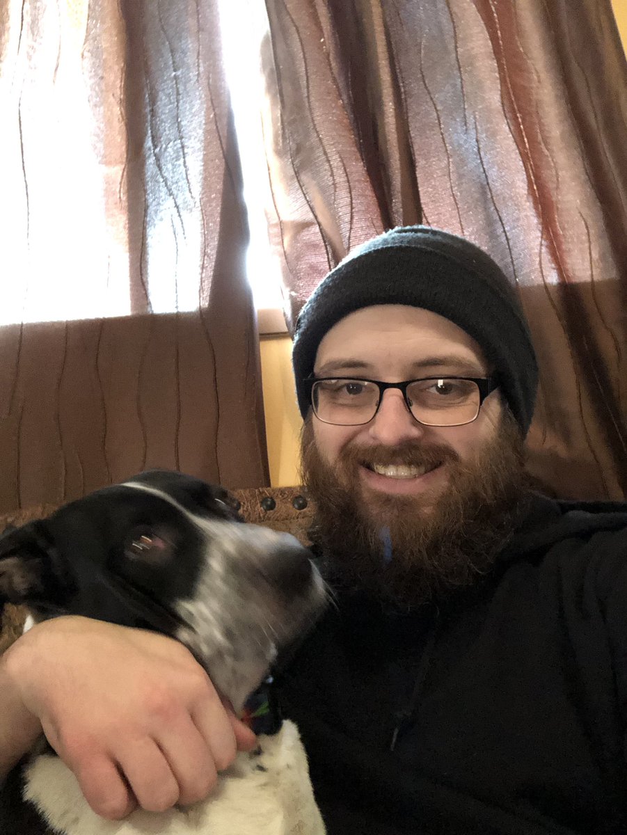 Zyxies's tweet photo. I can’t sit in a chair with out her jumping into my lap. #ohspets https://t.co/QGICyPojFP
