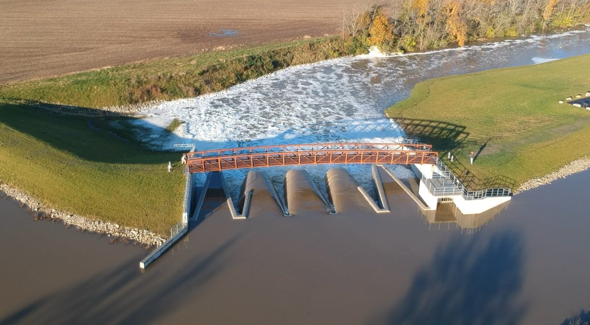 MarkRiceMark's tweet photo. Got some great photos today of the completed Lake Loramie spillway project.  What an honor it was to be a part of this project, had a lot of great support to get it completed. https://t.co/a2CpjXPLhU