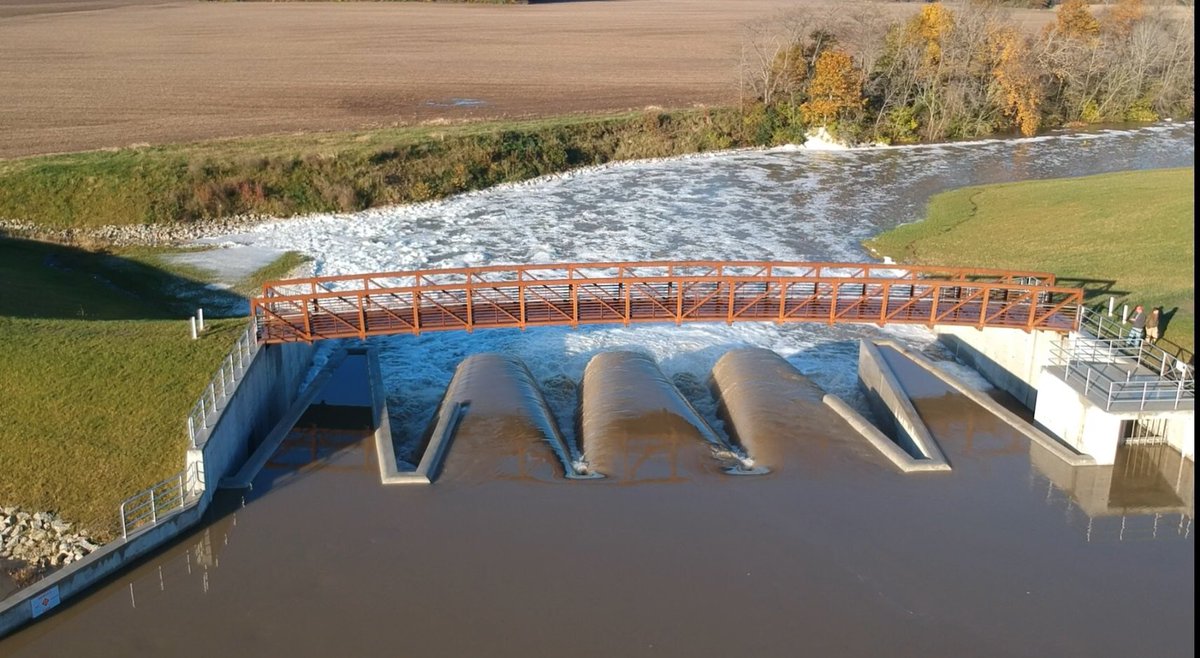 MarkRiceMark's tweet photo. Got some great photos today of the completed Lake Loramie spillway project.  What an honor it was to be a part of this project, had a lot of great support to get it completed. https://t.co/a2CpjXPLhU