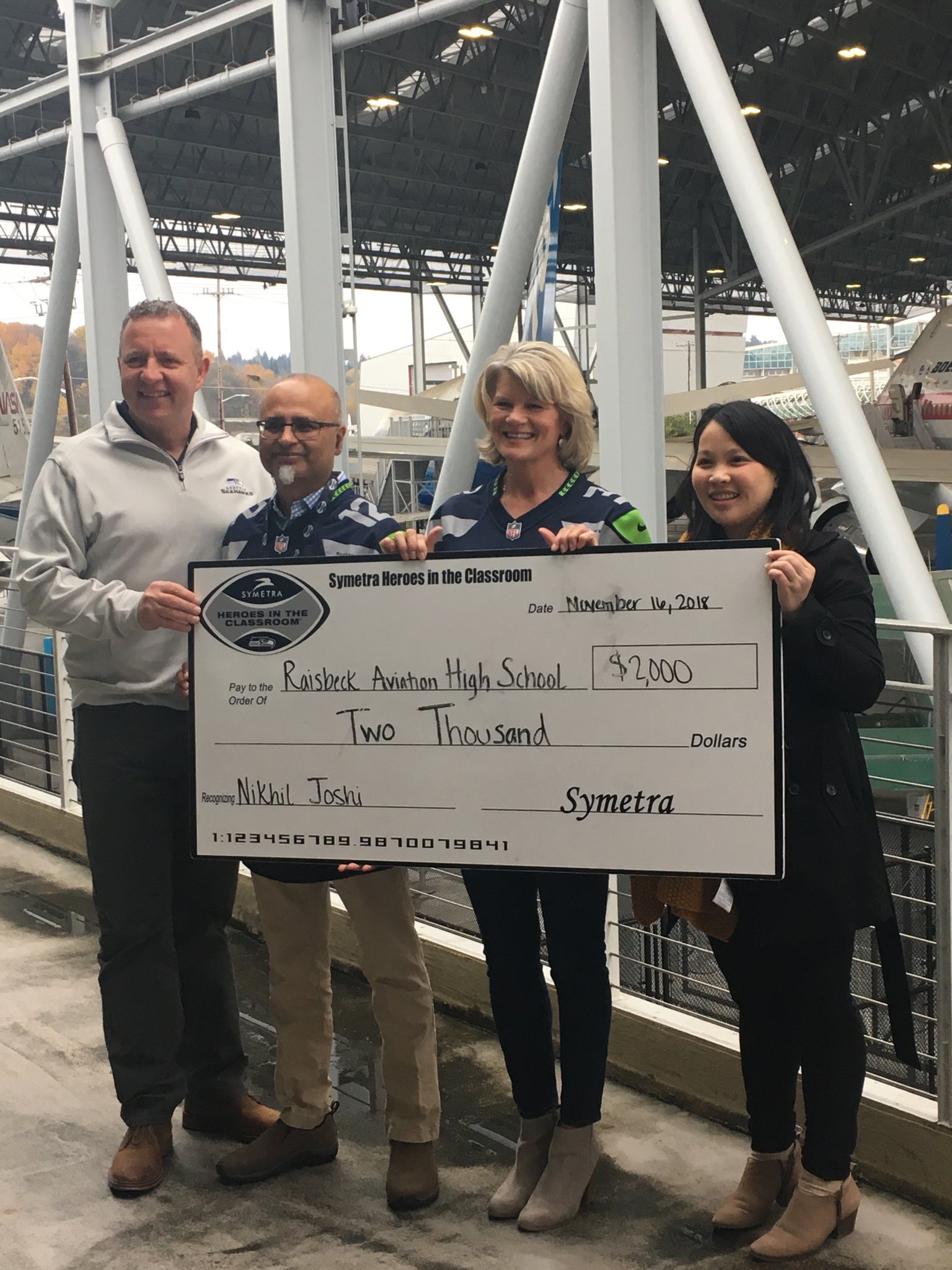 Aviation High School on Twitter "So proud of ⁦aviationhs⁩ Mr. Joshi! Thank you Symetra and