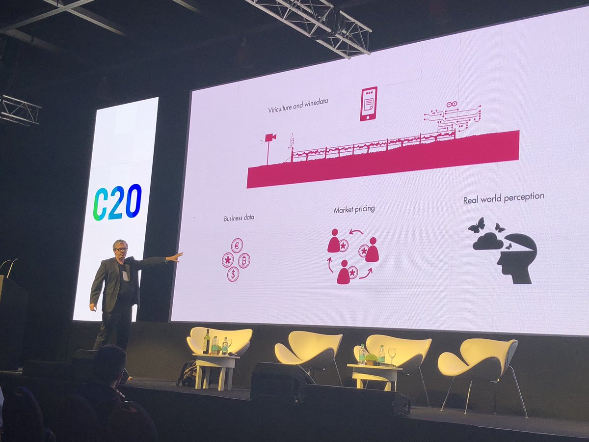 Que tienen que ver blockchain y el vinooooo!!! Que bien Te lo explica con onda y data Mike Barrow. Wow q Innovacion en modelo de negocio #crypto247 #openvino Sigo pensandooo #C20