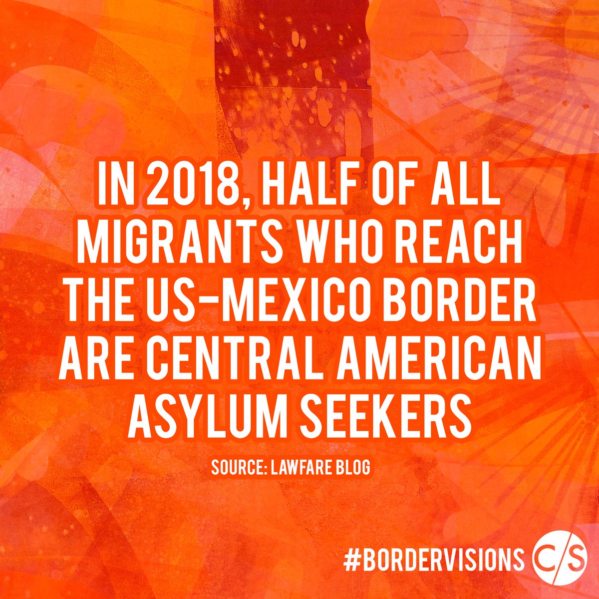 CultureStrike's tweet photo. Mainstream media generalizes #immigration as a Mexican issue. Currently, half of the ppl reaching the US/Mexico #Border are from Honduras, Guatemala & El Salvador fleeing state violence & seeking asylum. #BorderVisions #ProtectTPS #FuckYourBorders #MigrationIsARight https://t.co/7xLm2UomNT