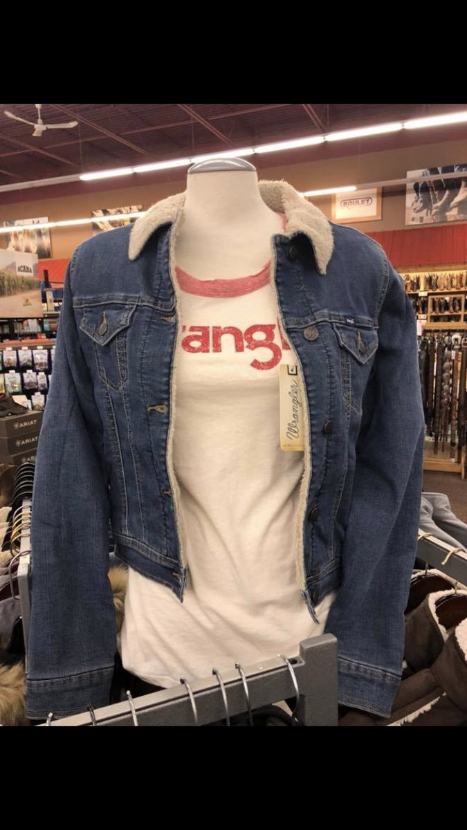 wrangler flannel lined jean jacket