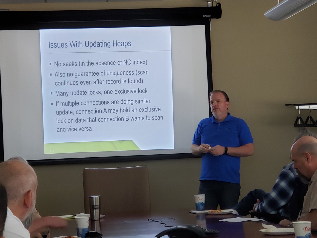 ChrisHyde325's tweet image. Having &quot;heaps&quot; of fun with @DataFLowe at this month&apos;s #ABQSQL meeting.
