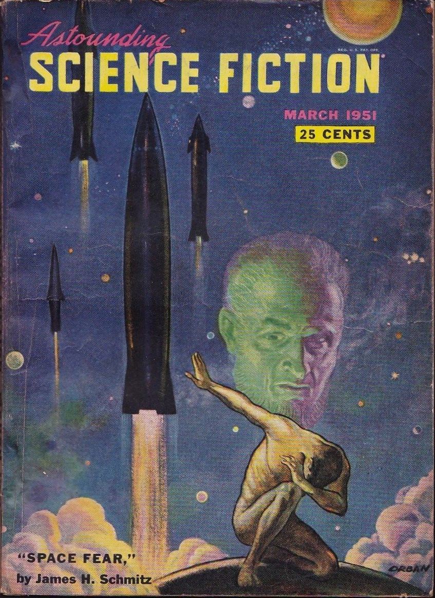 BrowseTheStacks's tweet photo. #Vintage #Magazine - Astounding Science Fiction (Mar1951)
#Art #Astounding #SciFi #AstoundingScienceFiction #Pulp #Rockets #Dab #SpaceDab #SpaceFear #JamesHSchmitz #50s https://t.co/1K84OiolyL