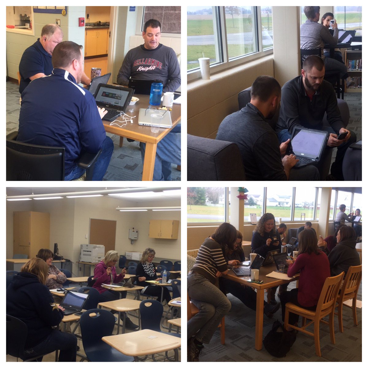 KauffeldMichael's tweet photo. Time to collaborate about technology integration @TeaysValleyWest Collaboration, critical thinking and fellowship!  Love this staff! #tvwmsGoBig https://t.co/PwpZkzJ7e9