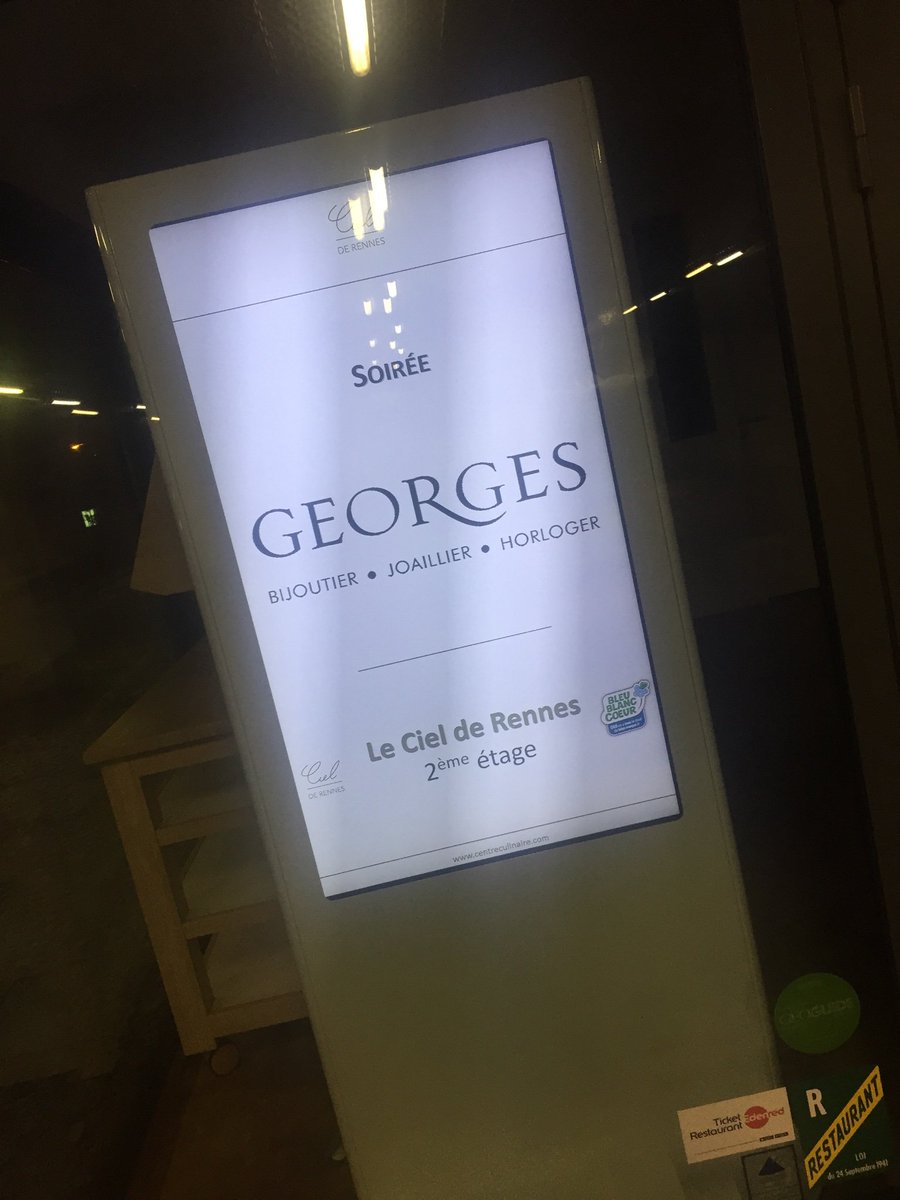 Et c’est parti! Soirée #bijouteriegeorges au #ciel #centreculinaire