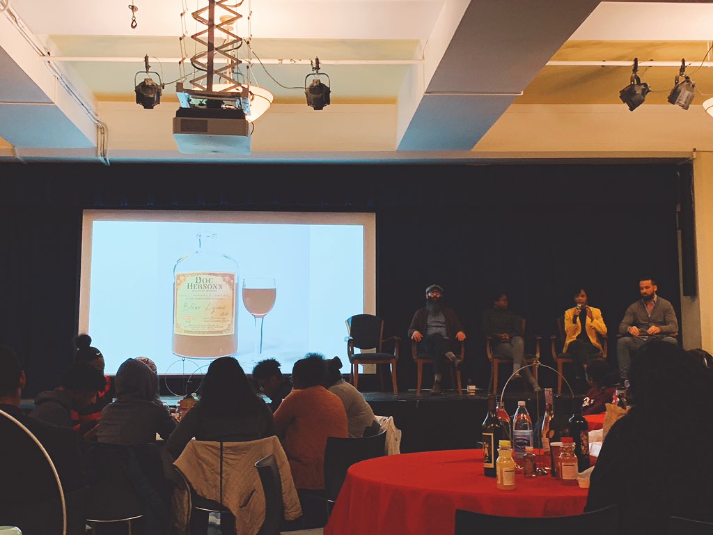 2nd Art in a Bottle 🍾event today in the Tuohy Hall auditorium by <a href="/ProfDuchamp/">HospiProf - The Hospitality Professor</a> and #SJCNY iHTM. Getting to learn about the process from product design to development and supply chain distribution from our local BKfood and beverage companies! <a href="/Cafedevocion/">Cafe Devoción</a>