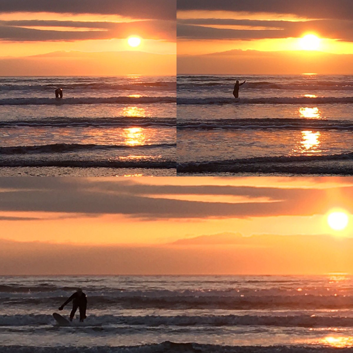 <1 year #totalhipreplacementrecovery #totalhipreplacement it was a pleasure to run out of the studio and down to the sea, to surf in the last light of the day with Wendy and her first #surfboard #rehabilitation #strengthtraining #functionaltraining #goals #dreams #personaltrainer