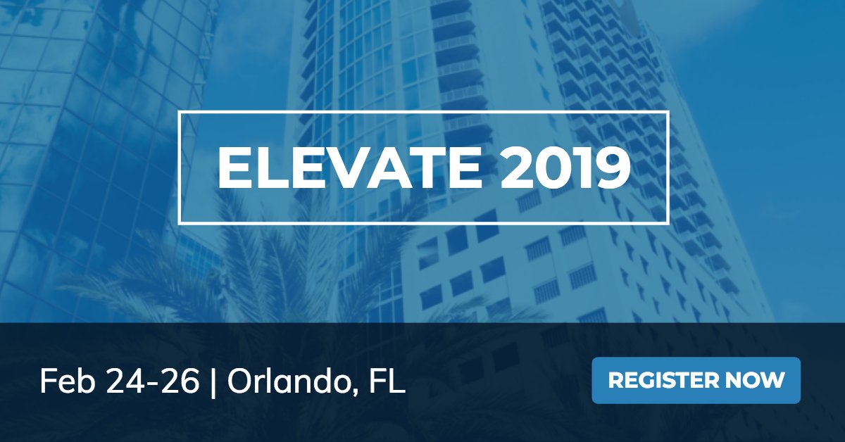 You're invited to the premier #marketing conference for #financialprofessionals. Grow your firm, get inspired, and stay on the cutting edge of innovation - register today for Elevate 2019! bit.ly/2PsMOGB
