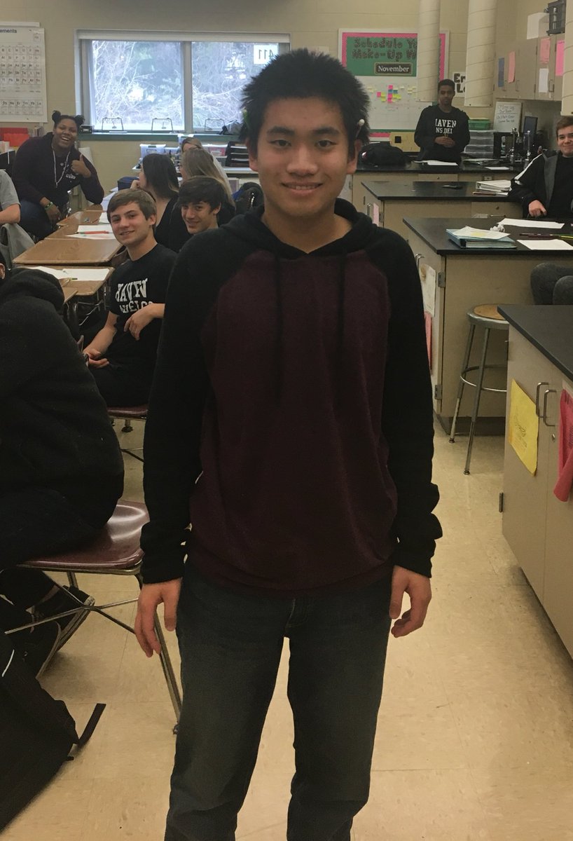 DrKrisBrown's tweet photo. Congratulations to our October student of the month - Charlie Fayen! #SHHS19 Charlie was nominated for demonstrating care and concern for fellow classmates and staff!  Congratulations and keep up the good work! https://t.co/kZIkigmHni