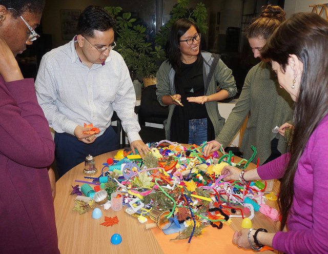 From our workshop at Hunter College in NYC! Today's workshop is in Emeryville.