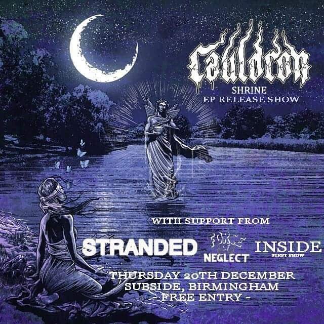 strandedhc's tweet image. Our next show, supporting our friends in Cauldron. Along with Force of Neglect!