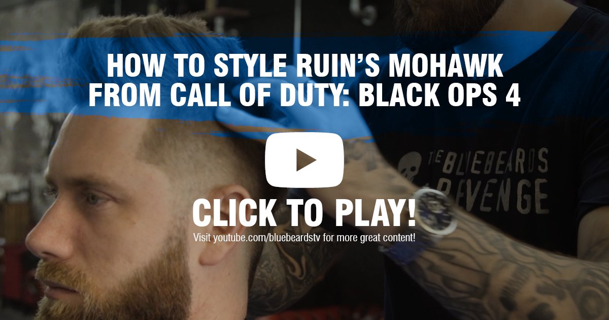 The first of our feature-length hairstyling videos with <a href="/CallofDutyUK/">Call of Duty UK</a> is now live on YouTube - check out Ruin's mohawk from Black Ops 4 today: bit.ly/2RY2RJ1