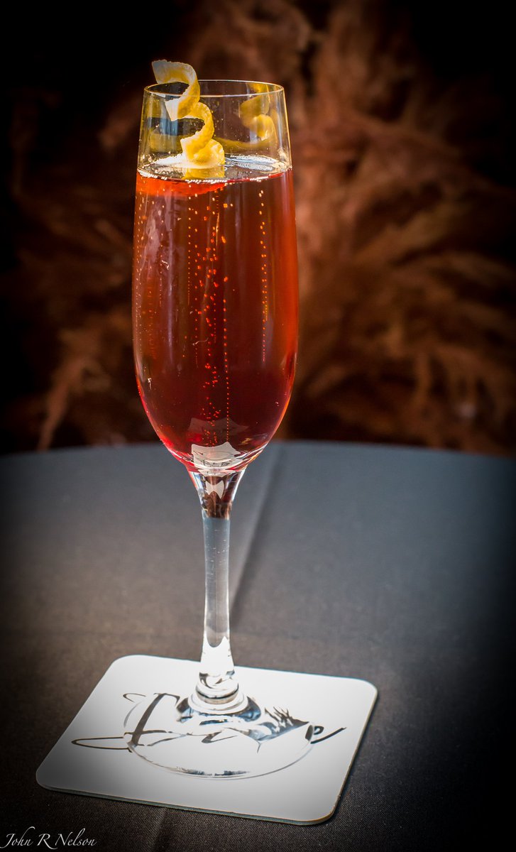 Celebrate the weekend with a Kir Royale. Traditionally made with Creme de Cassis (a black currant liqueur), we can make you one with any number of delicious fruit liqueurs, including our housemade tart cherry syrup that is perfect for fall.