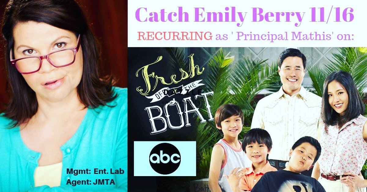 Catch me tonight on Fresh Off The Boat!  Principal Mathis is back trying to keep the high school kids, AND THEIR PARENTS in line.  Thank you <a href="/EntLab_la/">Entertainment Lab</a>  and <a href="/JordanMcKirahan/">Jordan McKirahan</a>  <a href="/ABCNetwork/">ABC</a> @FreshOffABC <a href="/ConstanceWu/">Constance Wu</a> <a href="/HiRyanHansen/">Ryan Hansen</a>