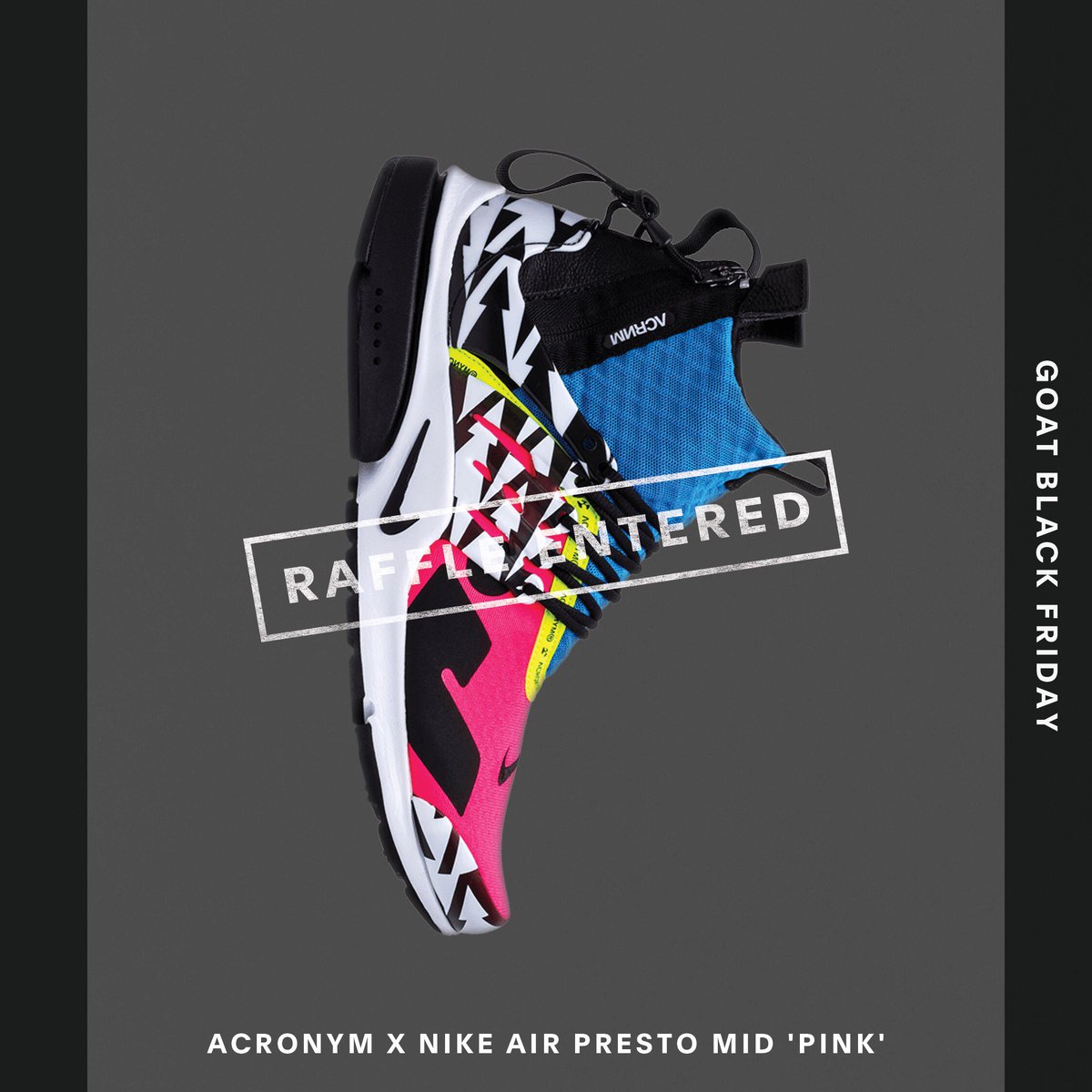 Lsharp22's tweet image. Enter the #GOATBlackFriday Raffle for your chance to win the most coveted sneakers and other prizes. @goatapp goat.app.link/pVKLvArOTR