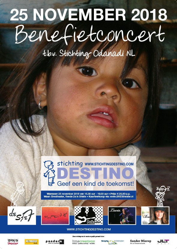 Zin in een gezellige middag met leuke bands? Kom dan 25 nov naar het benefietconcert in het Brestheater in Brielle! De opbrengst gaat naar odanadi-nl.org (waar ik in sept nog was, in zuid-India). RT wordt gewaardeerd!