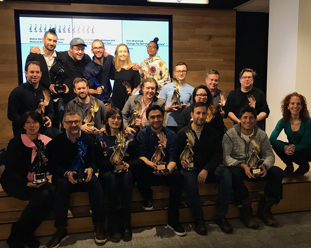 FCBHealthNY's tweet image. Thank you to those from LIA for coming to our home and presenting the trophies to all of our winners from the #fcbhealthnetwork! 🏆 #LIAS #londoninternationalawards #winners #neverfinished