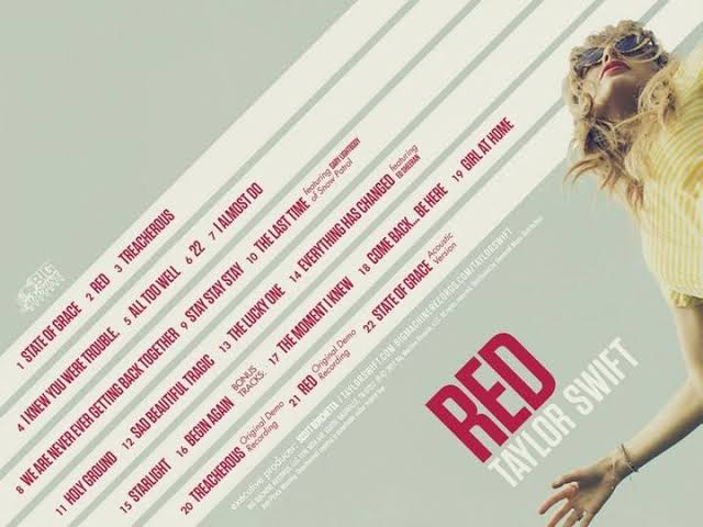 48. Red - Taylor Swift