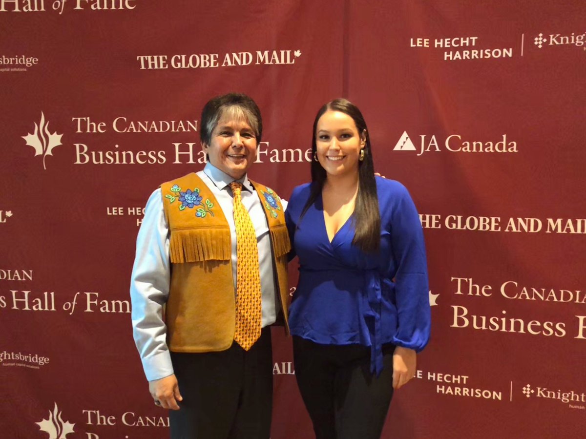 Honoured to be here in the territory of the Huron-Wendat, Seneca, Anishinaabe, Mississaugas and Hausenosaunee, also known as Toronto, with my Chief-Clarence Louie for the announcement of his Induction as the First Indigenous Leader into the Canadian Business Hall of Fame for 2019