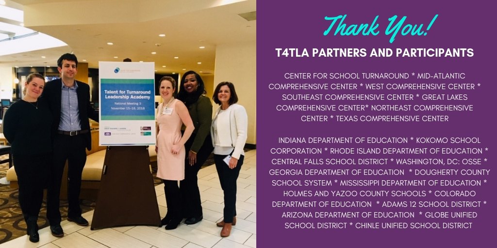 GTLCenter's tweet photo. A huge thank you to #T4TLA participants for sharing your journey towards strengthening teacher retention as a strategy for achieving #educationalequity! @GTLCenter @CST_WestEd @NECompCenter @MACCWestEd @southeast_comp @TexasCompCenter @OSSEEDC @Adams12 @KokomoSchools @codepted https://t.co/lTlzDu52PA