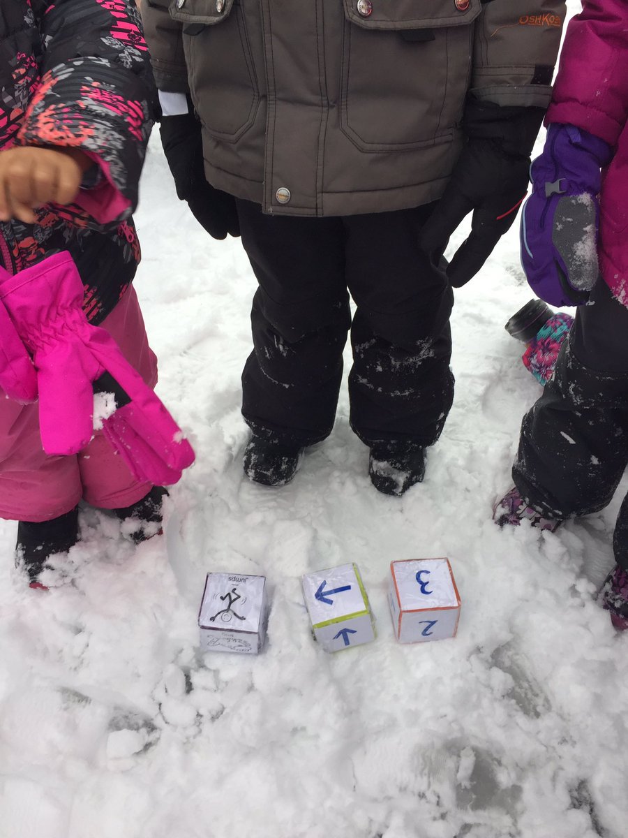HTKCoding's tweet photo. Let it snow! Taking coding outside to our outdoor learning environment. #tllp #itscodeoutside #outdoorlearning @GoHurricanesGo https://t.co/jFh7etXohO