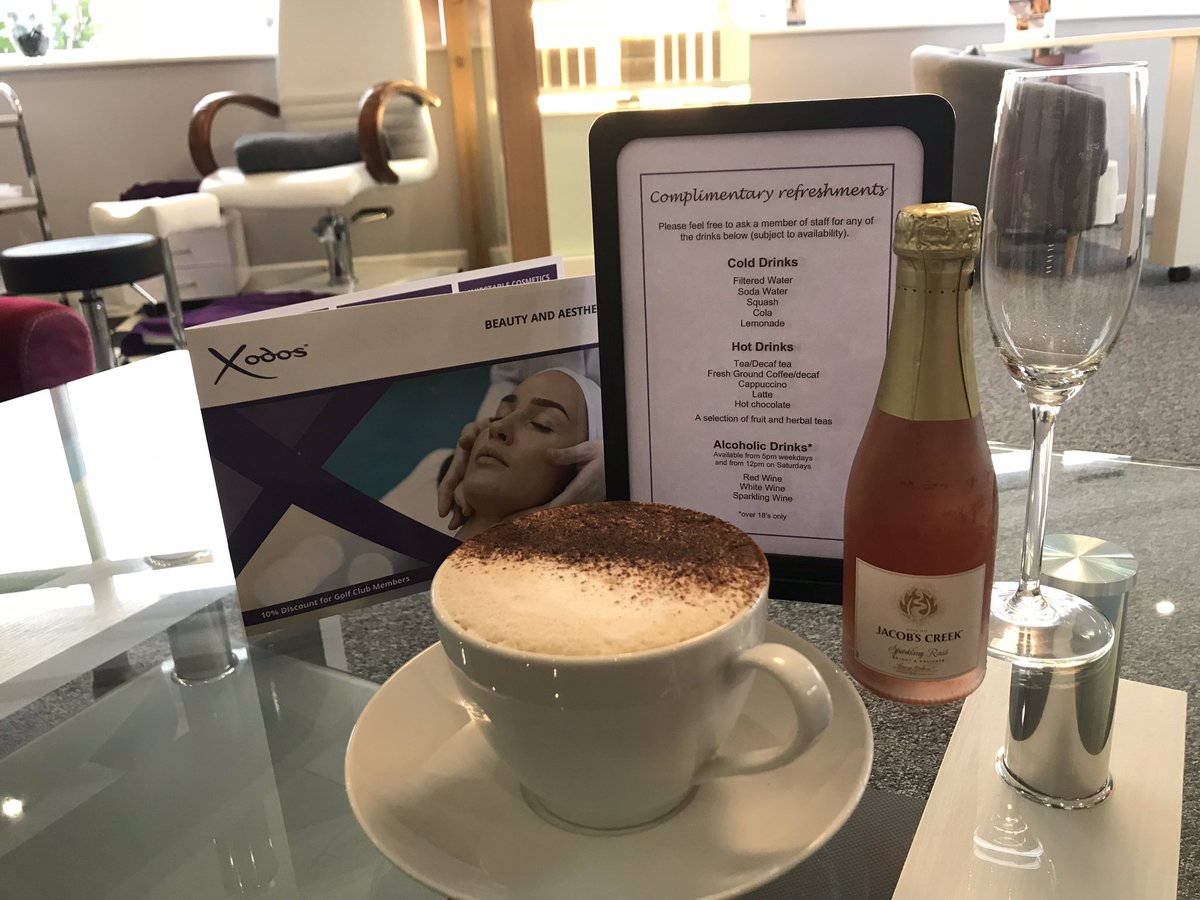 Check out our complimentary drinks menu - #fizzfriday or #frothycoffee?! Come for a free consultation or just s chat! #aesthetics #beauty #skincare #LaserHairRemoval #SuttonColdfield #Lichfield